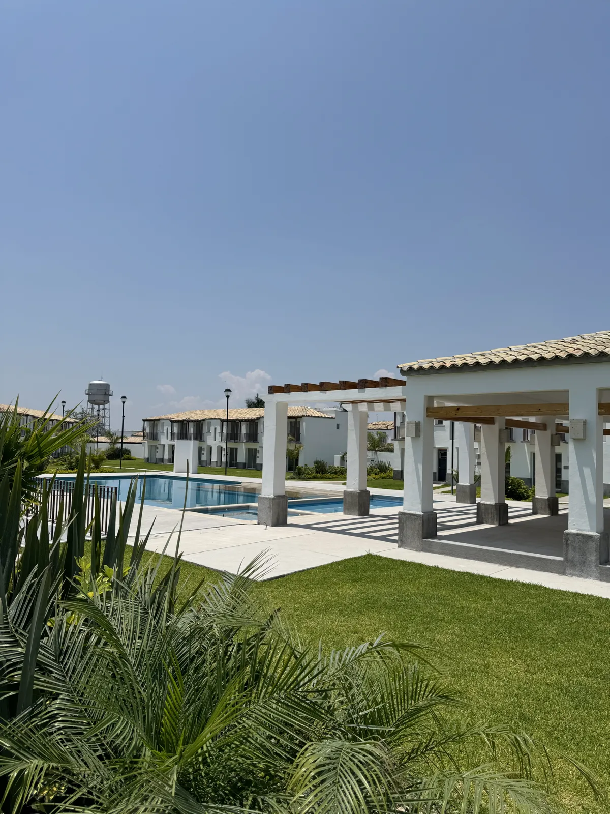 Terraza con pérgola